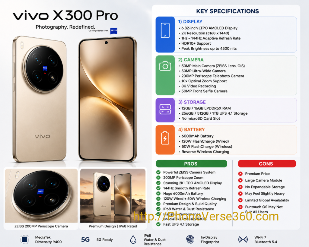 Pros Cons X300 Pro